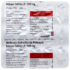 Cetapin Xr 1000mg Tablet 15