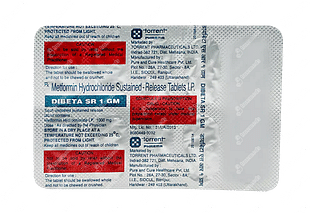 Dibeta 1000 MG Tablet Sr 10