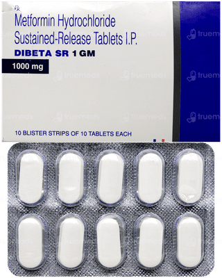 Dibeta Sr 1Gm Tablet 10