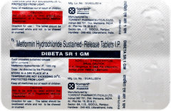 Dibeta Sr 1Gm Tablet 10 Dibeta Sr 1Gm Tablet 10
