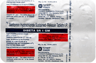 Dibeta Sr 1Gm Tablet 10