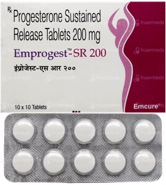 Emprogest Sr 200 Tablet 10 Emprogest Sr 200 Tablet 10