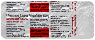 Emprogest Sr 300 Tablet 10