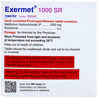 Exermet 1000 Sr Tablet 15