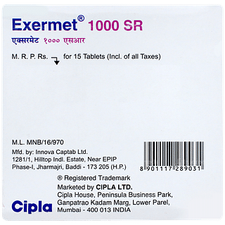 Exermet 1000 Sr Tablet 15