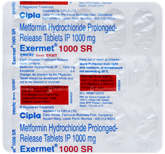 Exermet 1000 Sr Tablet 15 Exermet 1000 Sr Tablet 15