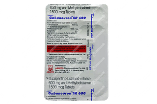 Gabaneuron 600 Mg/1500mcg Tablet Sr 10