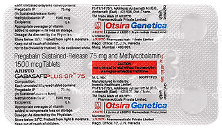 Gabasafe Plus 75 Mg/1500mcg Tablet Sr 10