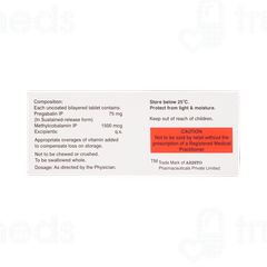 Gabasafe Plus Sr 75 Tablet 10 Gabasafe Plus Sr 75 Tablet 10