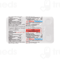 Gabasafe Plus Sr 75 Tablet 10 Gabasafe Plus Sr 75 Tablet 10