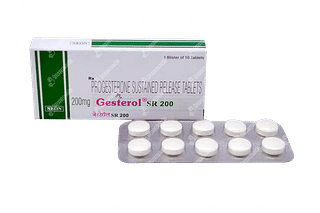 Gesterol 200 MG Tablet Sr 10