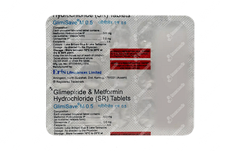 Glimisave M 0.5/500 MG Tablet Sr 15