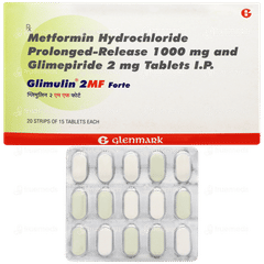 Glimulin 2 Mf Forte Tablet 15 Glimulin 2 Mf Forte Tablet 15