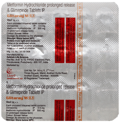 Glitaray M 0.5 Tablet 15