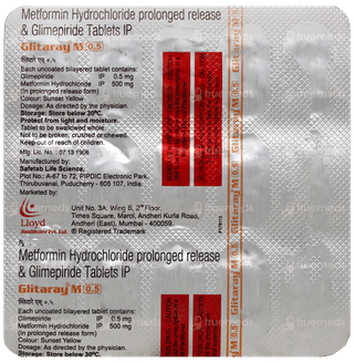 Glitaray M 0.5 Tablet 15