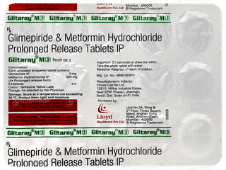 Glitaray M 3 Tablet 15