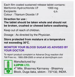 Gluconorm Sr 1g Tablet 15 Gluconorm Sr 1g Tablet 15
