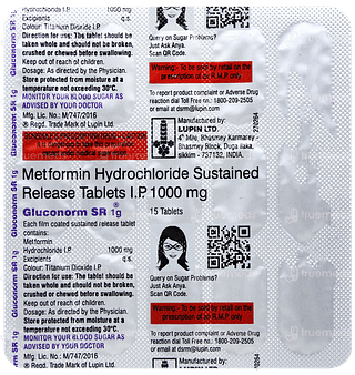 Gluconorm Sr 1g Tablet 15