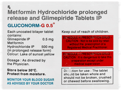 Gluconorm G 0.5 Tablet 10 Gluconorm G 0.5 Tablet 10