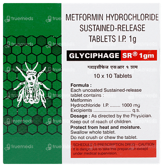 Glyciphage Sr 1gm Tablet 10