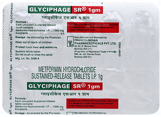 Glyciphage Sr 1gm Tablet 10