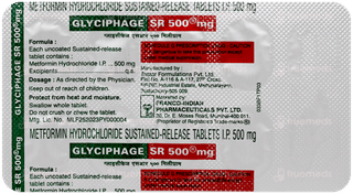 Glyciphage Sr 500mg Tablet 10