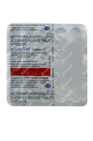 Glycomet 1gm Tablet 15