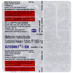 Glycomet 1gm Tablet 15