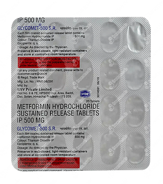 Glycomet 500 MG Tablet Sr 20