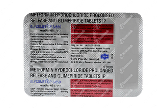 Glycomet Gp 3/850 MG Tablet  Pr 10