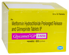 Glycomet Gp 3/850 Tablet 10 Glycomet Gp 3/850 Tablet 10