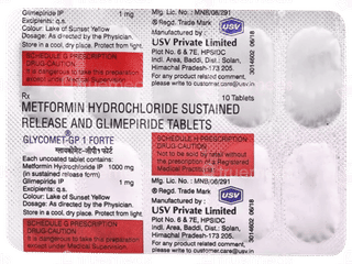 Glycomet Gp 1 Forte Tablet Sr 10