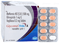 Glycomet Trio 1 Tablet 10