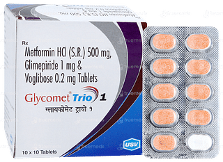 Glycomet Trio 1 Tablet 10