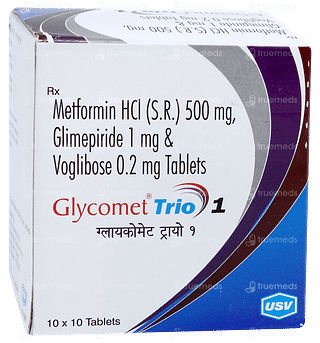Glycomet Trio 1 Tablet 10