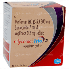 Glycomet Trio 2 Tablet 10 Glycomet Trio 2 Tablet 10