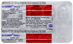 Glycomet Trio 2 Tablet 10 Glycomet Trio 2 Tablet 10