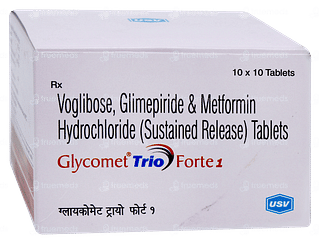 Glycomet Trio Forte 1 Tablet 10