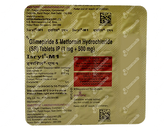 Isryl M 1/500 MG Tablet Sr 15