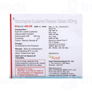 Itracoe 400 Sr Tablet 4