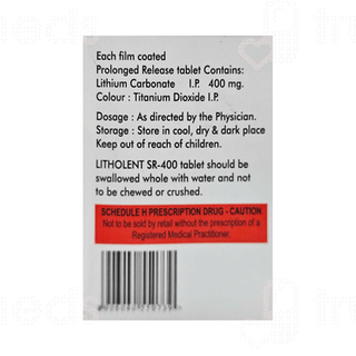 Litholent 400 MG Tablet Sr 10