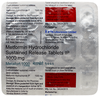 Metafort 1000 Tablet 15