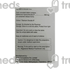 Metfortal Sr 500 Tablet 10