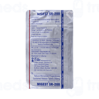 Migest 200 Mg Tablet Sr 10