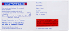 Monotrate Sr 30 Tablet 10 Monotrate Sr 30 Tablet 10