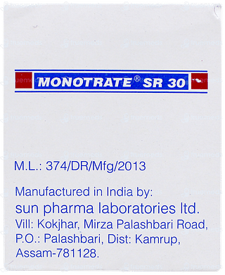 Monotrate Sr 30 Tablet 10