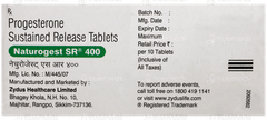 Naturogest Sr 400 Tablet 10 Naturogest Sr 400 Tablet 10