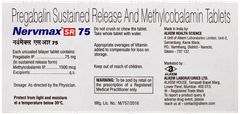 Nervmax Sr 75 Tablet 10 Nervmax Sr 75 Tablet 10