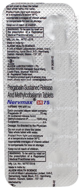 Nervmax Sr 75 Tablet 10