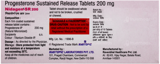 Nidagen Sr 200 Tablet 10